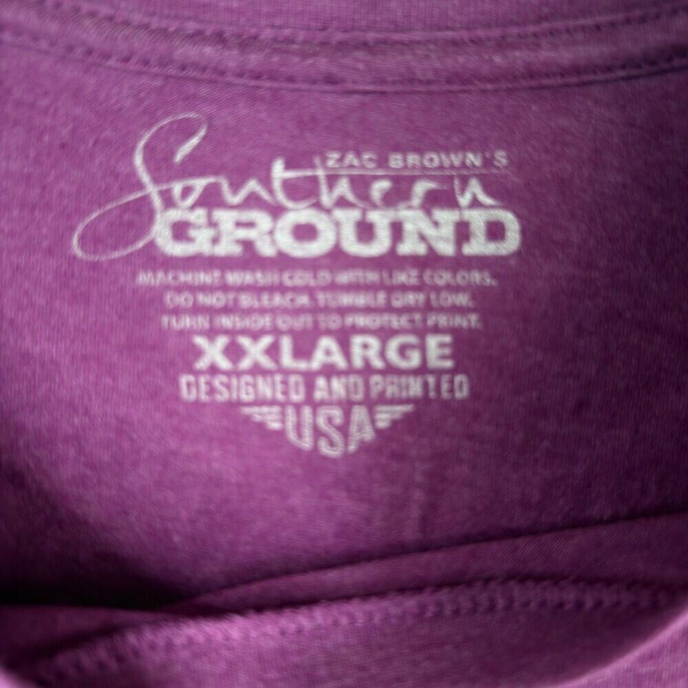 zac brown band down the rabbit hole live tour t shirt purple 2xl tour dates - Picture 4 of 6